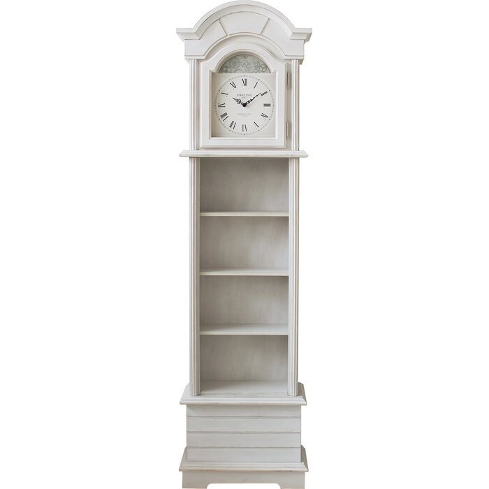Almari Jam Jati Shiplap Minimalis 4 Almari Jam Jati Shiplap Minimalis - Gambar 4