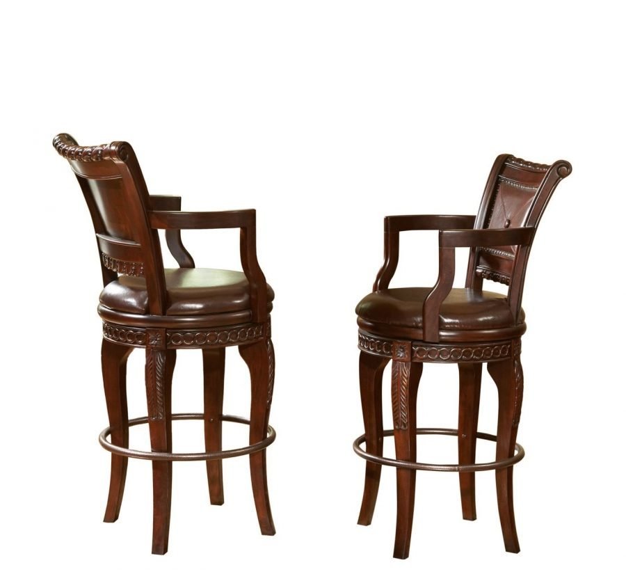 Kursi Bar Kayu Minimalis Swivel 1 Kursi Bar Kayu Minimalis Swivel