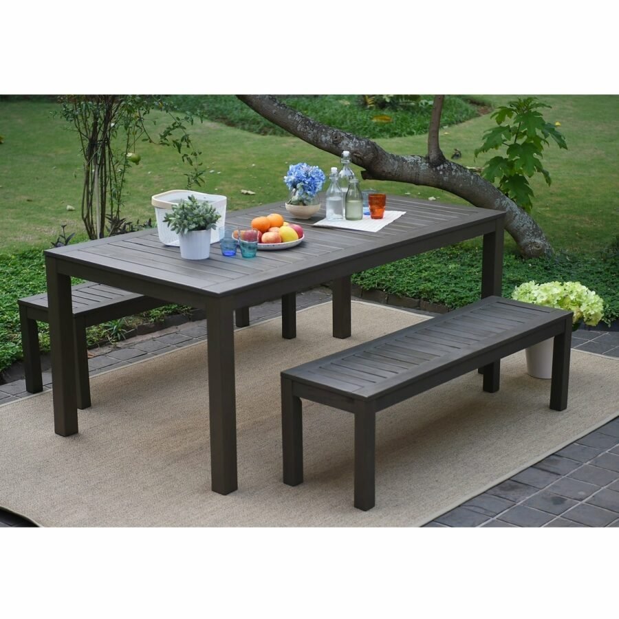 Kursi Taman Outdoor Backless Kayu 3 Kursi Taman Outdoor Backless Kayu - Gambar 3