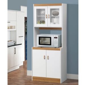 Lemari Kaca Dapur Aaronsburg Kayu