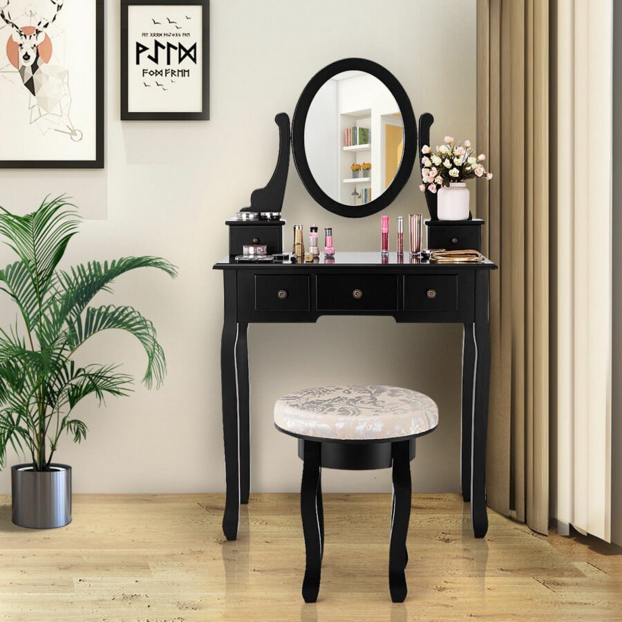 Meja Rias Klasik Modern Costway Elegan 1 Meja Rias Klasik Modern Costway Elegan