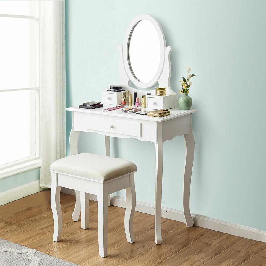 Meja Rias Modern Minimalis Costway Murah 1 Meja Rias Modern Minimalis Costway Murah