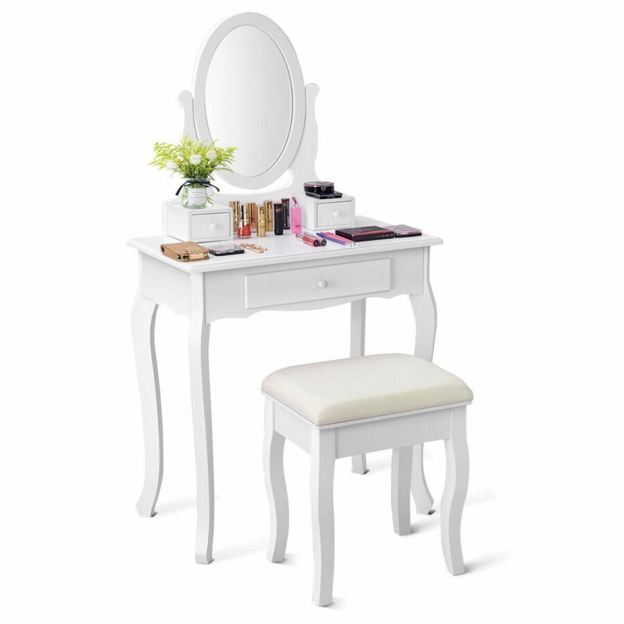 Meja Rias Modern Minimalis Costway Murah 3 Meja Rias Modern Minimalis Costway Murah - Gambar 3