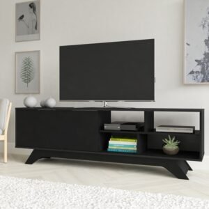 Meja TV Kayu Jati Minimalis Modern Croslin