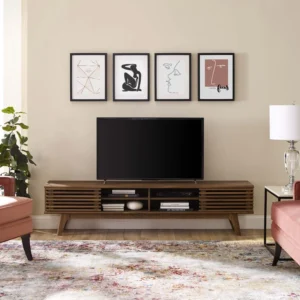 Meja TV Kayu Jati Minimalis Renwick