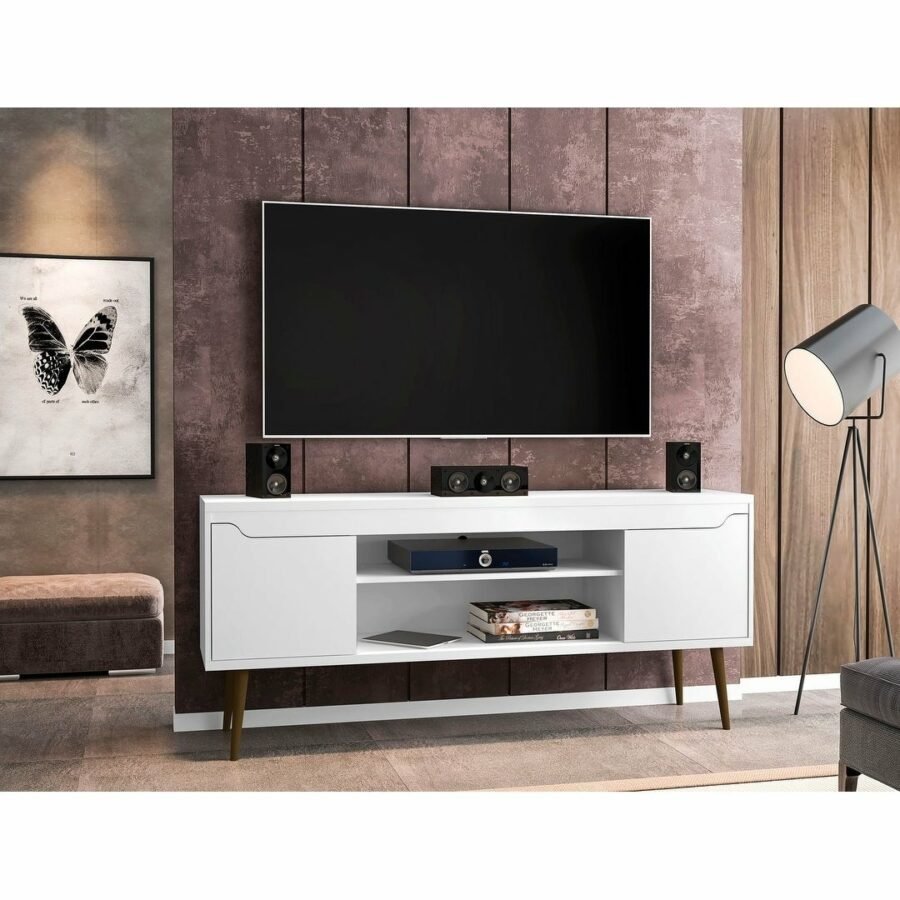 Meja TV Kayu Minimalis Manhattan Modern 3 Meja TV Kayu Minimalis Manhattan Modern - Gambar 3