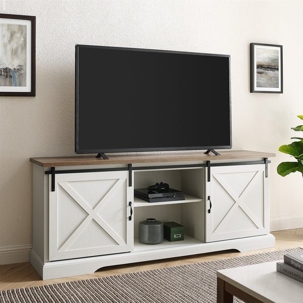 Meja TV Minimalis Kayu Barn Modern 1 Meja TV Minimalis Kayu Barn Modern