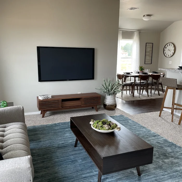 Meja TV Minimalis Modern Kayu Jati 2 Meja TV Minimalis Modern Kayu Jati - Gambar 2