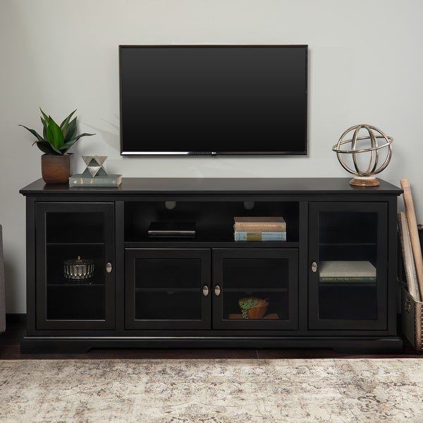 Meja TV Minimalis Terbaru Highboy Kaca 1 Meja TV Minimalis Terbaru Highboy Kaca