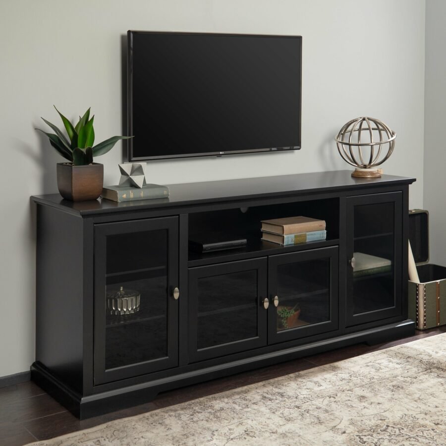 Meja TV Minimalis Terbaru Highboy Kaca 2 Meja TV Minimalis Terbaru Highboy Kaca - Gambar 2