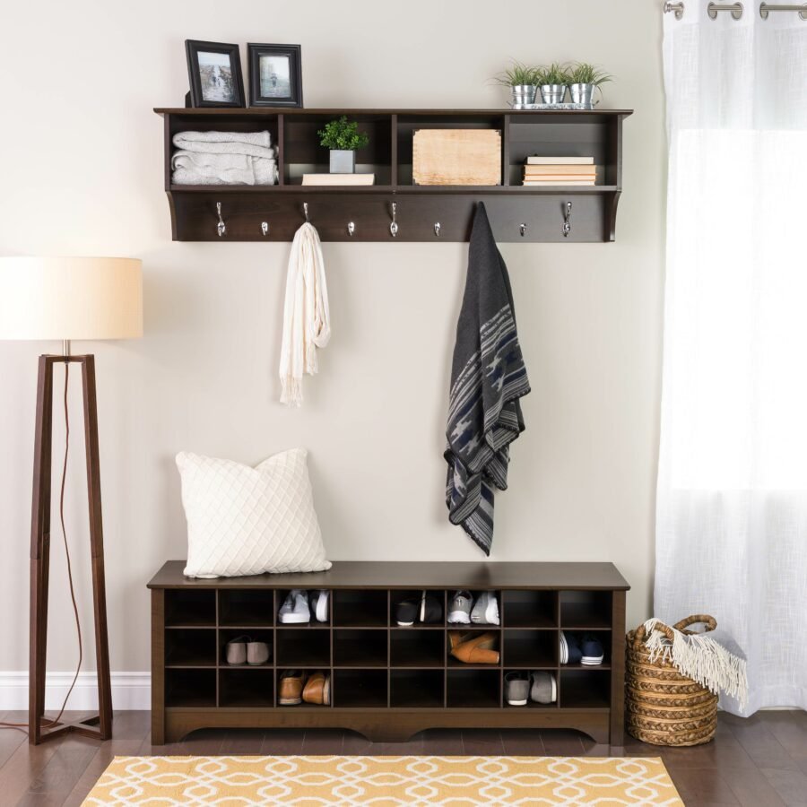 Rak Sepatu Modern Cubby Minimalis 2 Rak Sepatu Modern Cubby Minimalis - Gambar 2