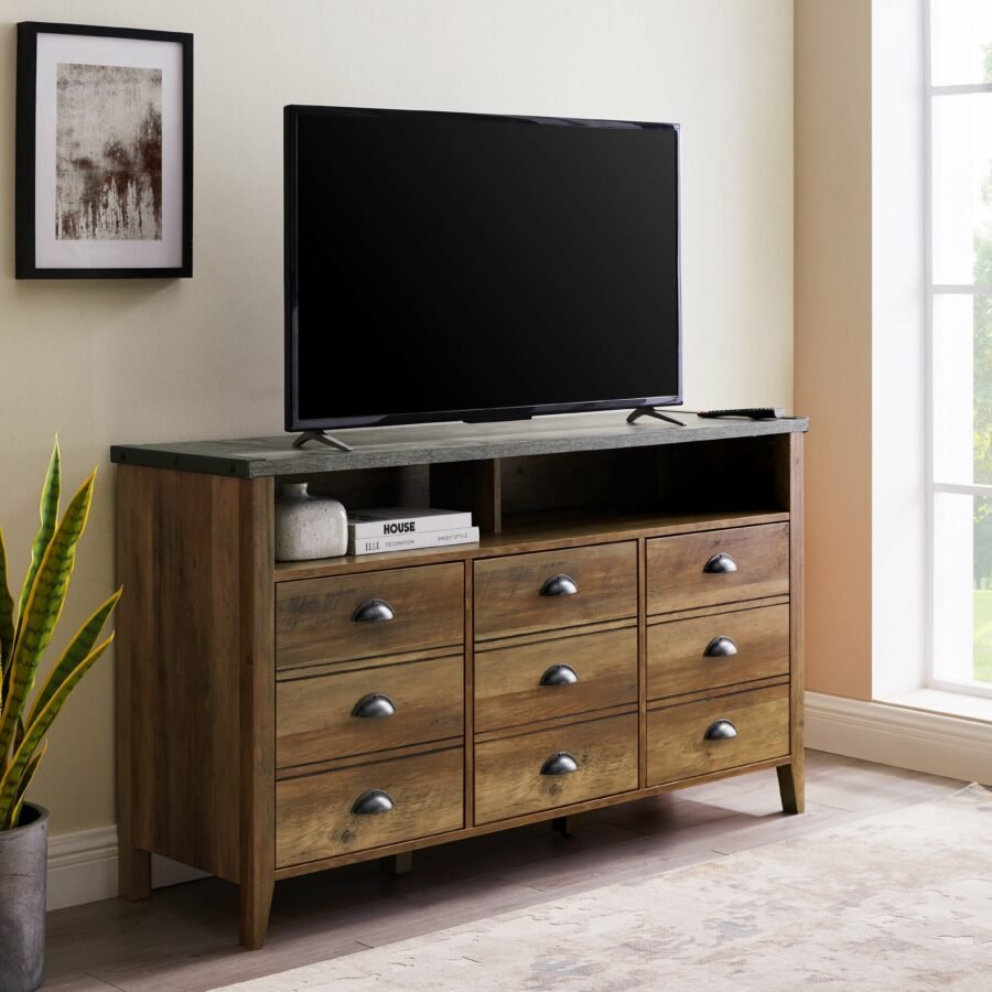 Rak TV Minimalis Kayu Barn Jati 1 Rak TV Minimalis Kayu Barn Jati