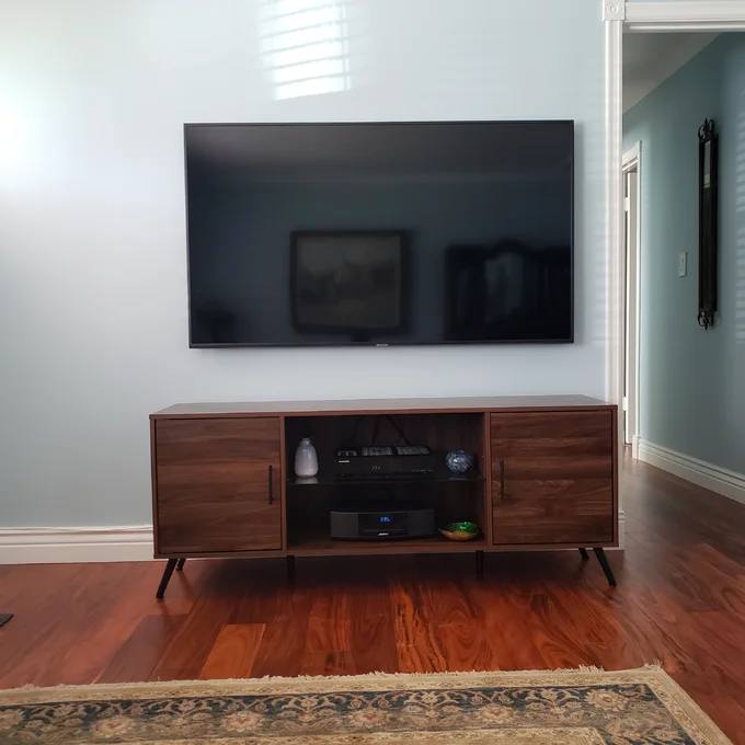 Rak TV Minimalis Kayu Jati Retro 3 Rak TV Minimalis Kayu Jati Retro - Gambar 3