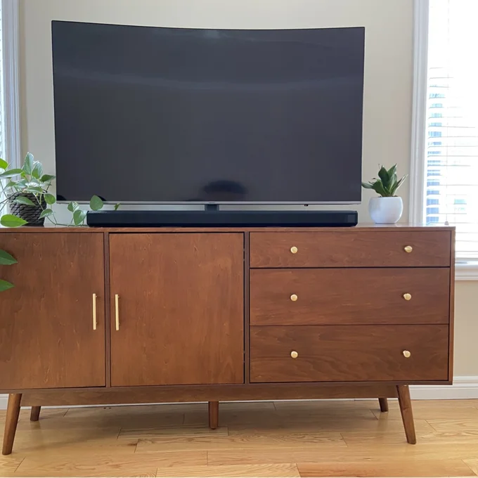 Rak TV Minimalis Modern Retro Jati 4 Rak TV Minimalis Modern Retro Jati - Gambar 4