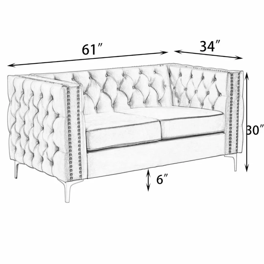 Satu Set Sofa Ruang Tamu Minimalis Chester 7 Satu Set Sofa Ruang Tamu Minimalis Chester - Gambar 7