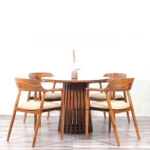 Set Meja Bundar 4 Kursi Cafe Hiroshima