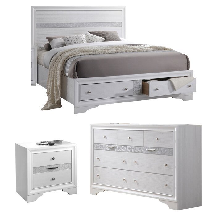 Set Tempat Tidur Minimalis Modern Cecelia 2 Set Tempat Tidur Minimalis Modern Cecelia - Gambar 2