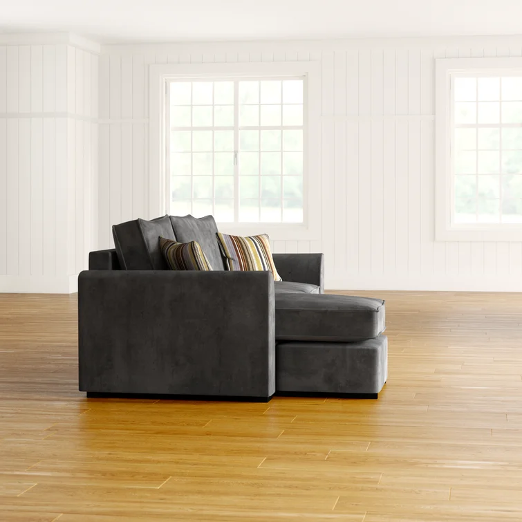 Sofa Leter L Minimalis Kain Beludru 4 Sofa Leter L Minimalis Kain Beludru - Gambar 4