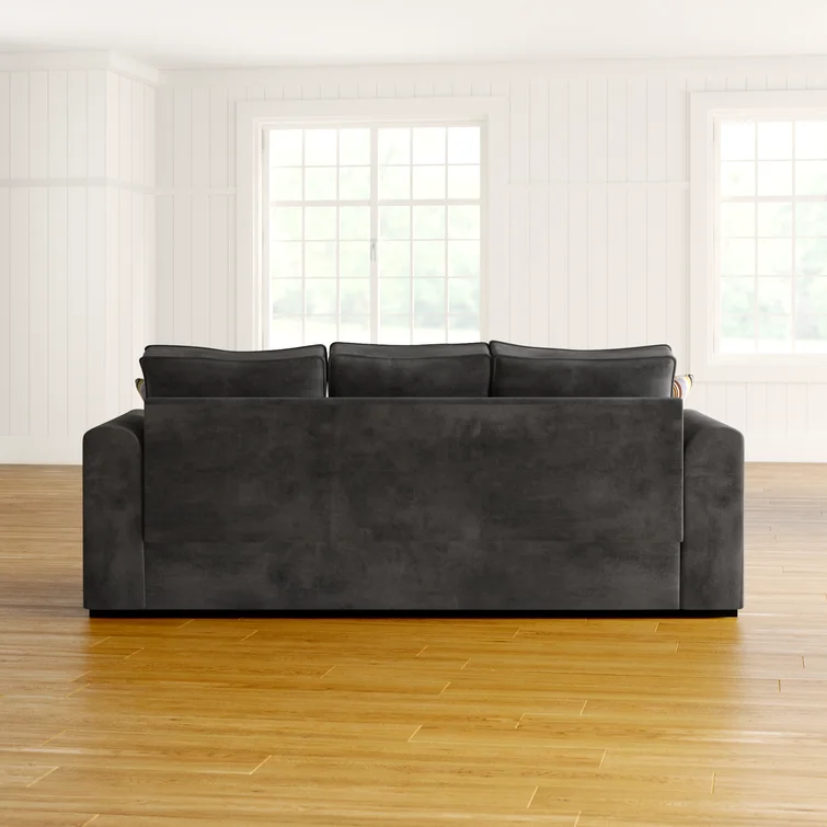 Sofa Leter L Minimalis Kain Beludru 3 Sofa Leter L Minimalis Kain Beludru - Gambar 3