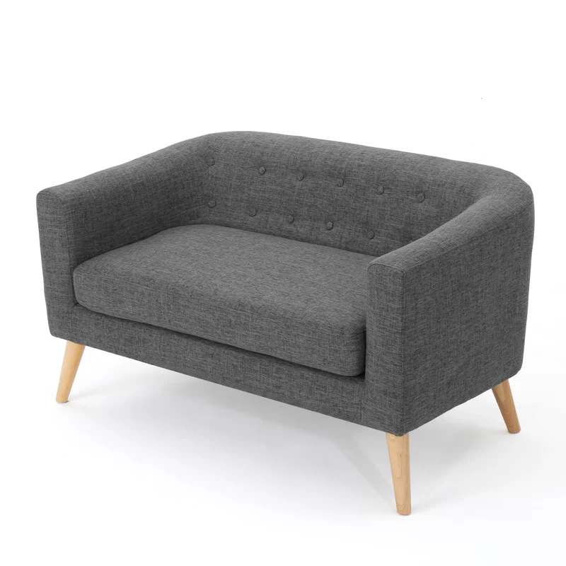Sofa Scandinavia 2 Seater Modern Grey 2 Sofa Scandinavia 2 Seater Modern Grey - Gambar 2