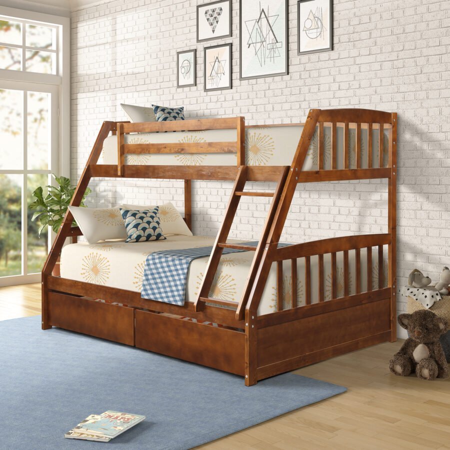 Tempat Tidur Tingkat Murah Rail 2 Tempat Tidur Tingkat Murah Rail - Gambar 2
