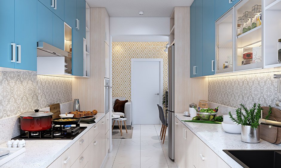 9 Warna Dapur Minimalis Terbaik Untuk Tampilan Modern 2 Warna Dapur Biru