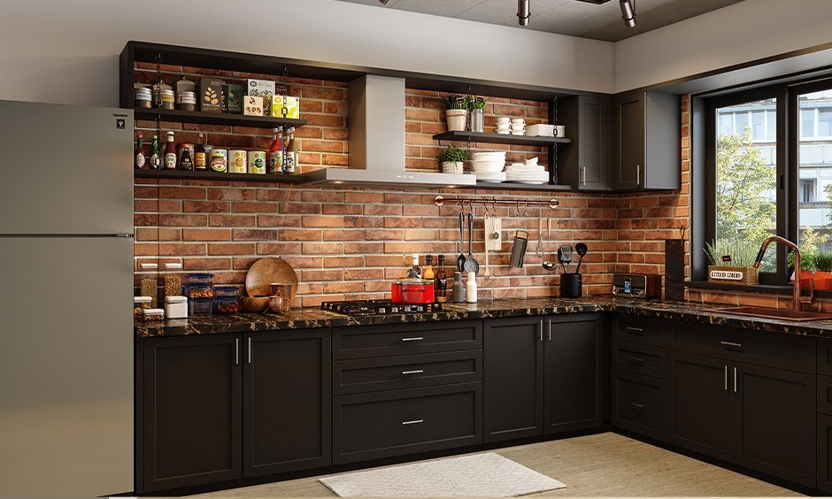 9 Warna Dapur Minimalis Terbaik Untuk Tampilan Modern 7 Warna Dapur Hitam Klasik