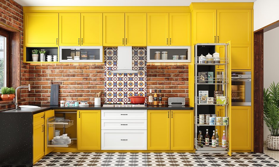 9 Warna Dapur Minimalis Terbaik Untuk Tampilan Modern 9 Warna Dapur Kuning
